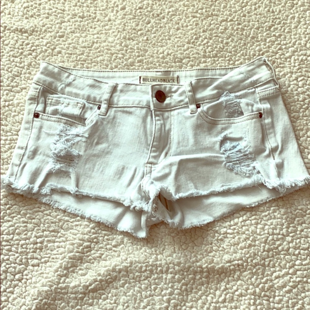 BullheadBlack Distressed Jean Shorts